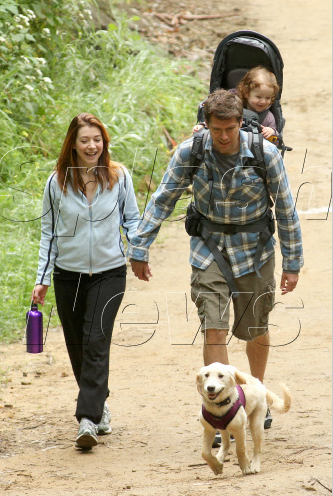 Alyson Hannigan hikes with her family and SIGG Posted on April 4 2011 by
